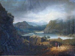 Vue Du Lac Lomond En Ecosse by Jean Bruno Gassies