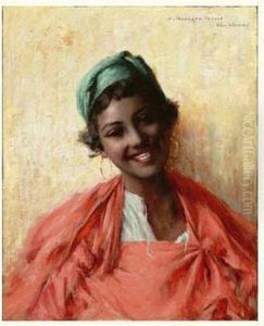 Jeune Fille De Bou-saada. by Constant Georges Gaste