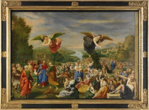 Jesus Utspisar Femtusen Manniskor by Bernardino Gatti, Il Sojaro