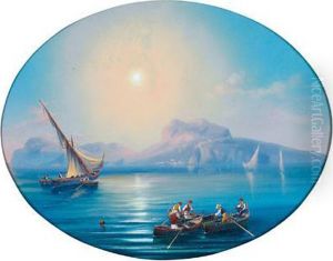 Veduta Di Napoli Presa Dalle Montagne by V. Gatti
