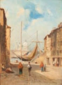 Vue De Venise by Leon Gaucherel