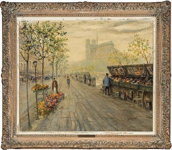 Bookstalls Along The Seine - view 1