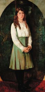 Ritratto Di Fanciulla by Pietro Gaudenzi
