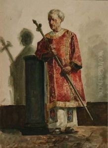 Ritratto Di Sacerdote by Carlo Gaudina