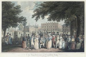 The Promenade In St. James's Park; And An Airing In Hyde Park by Thomas Gaugain