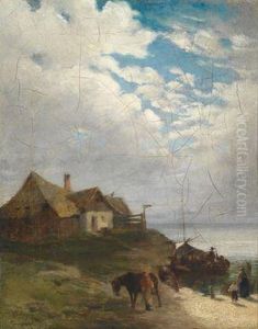 Heimkehrende Fischer by Ignaz Marcel Gaugengigl