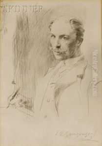 Self-portrait Of Artist by Ignaz Marcel Gaugengigl