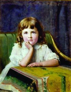 Pensive Child by Ignaz Marcel Gaugengigl