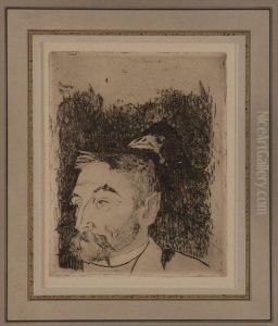 Portrait Of Stephan Mallarme by Paul Gauguin