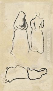Silhouettes De Femmes by Paul Gauguin
