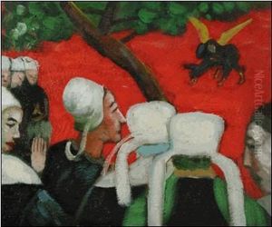 Vision After The Sermon by Paul Gauguin