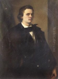 Fiatal Ferfi Kepmasa by Gustav Gaul