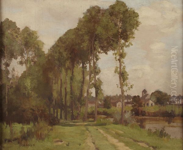 A Wooded River Landscape, France - view 1