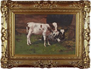Calves By A Byre Calves By A Byre
