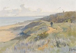 Sonnige Meereskuste by Fernand Gaulis