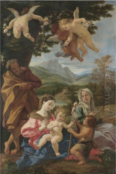 Sacra Famiglia Con San Giovannino E Sant'anna - view 1
