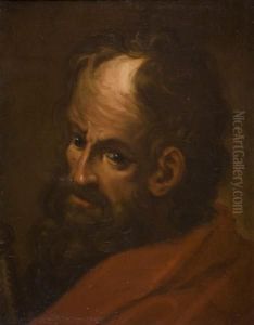 Testa Di Carattere by Giovanni Battista (Baciccio) Gaulli
