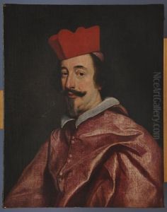Portrait Of Cardinal Alfonso Litta by Giovanni Battista (Baciccio) Gaulli