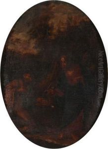 Cristo Consegna Le Chiavi A San Pietro by Giovanni Battista (Baciccio) Gaulli