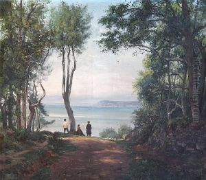 La Cote De Grace, Honfleur by Alexandre J. Gaumel