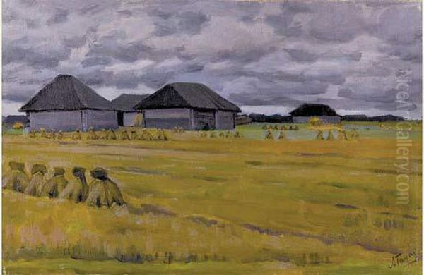Landscape With Haystacks - view 1