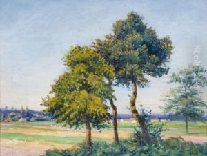 Paysage Aux Trois Arbres by Leo Gausson