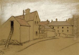 Rue De Village by Leo Gausson