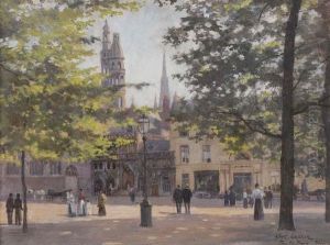 Vue De La Place Du Bourg A Bruges