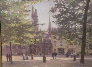 Place Du Bourg, Bruges by Albert Gautier