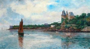 Chateau Dans L'estuaire by Albert Gautier