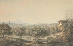 Sudliche Landschaft. by Jean Rodolphe Gautier