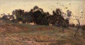 Paysage. by Louis Francois Gautier