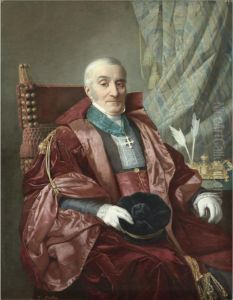 Portrait Of A Bishop, Three-quarter Length, Holding A Hat by Theophile Gautier