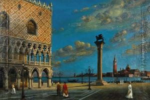 Palazzo Ducale All'imbrunire by Natale Gavagnin
