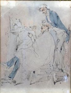 Chez Le Coiffeur by Paul Gavarni