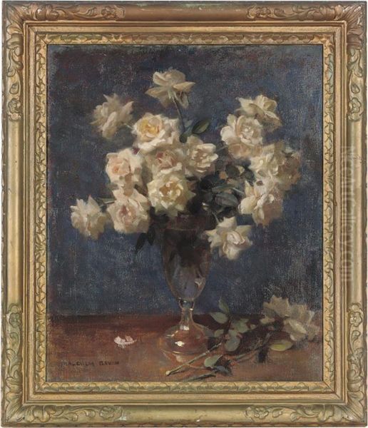 Roses In A Glass Vase - view 1