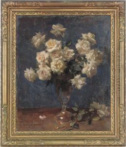 Roses In A Glass Vase Roses In A Glass Vase