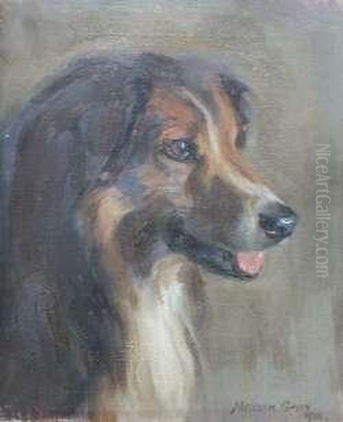 Study Of A Dog's Head - view 1