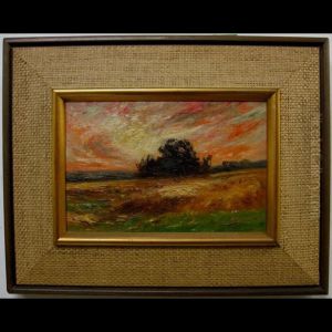 Swirling Skies Over Farm Field