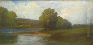 Stream Through Woods by Edward B. Gay