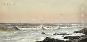 Surf At Sunset by George Howell Gay