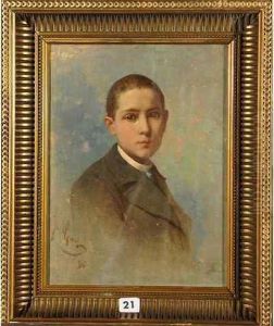 Portrait D""adolescent by Jean-Joseph-Pascal Gay