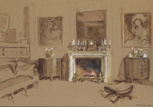 Feu De Cheminee Dans Un Interieur - view 1