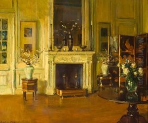 Interior With Fireplace by Walter Gay