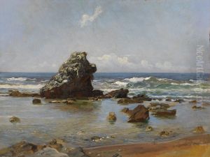 Bay In Livorno by Nikolai Nikolaevich. Ge