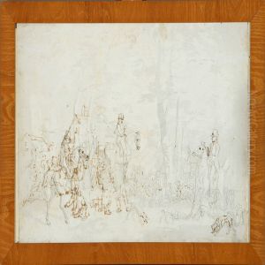Huntingscene by Christian David Gebauer
