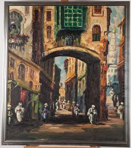 Street In Cairo by Leonid Gechtoff