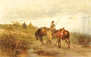 Carga De Caballeria - Patrulla De Reconocimiento by Ludwik Gedlek