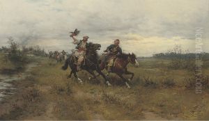 The Raiding Party by Ludwik Gedlek