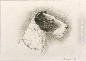 Study Of A Fox Terrier by David Gee